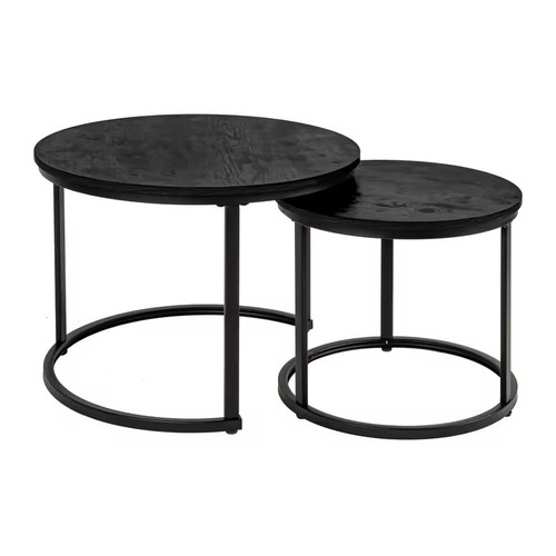 2pcs round coffee table set - round,