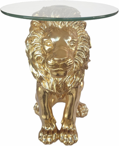 Lion statue side table 13 - lion,