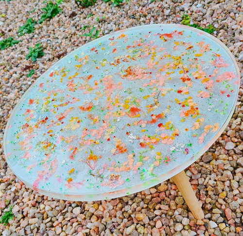 Round multicolour resin - round,