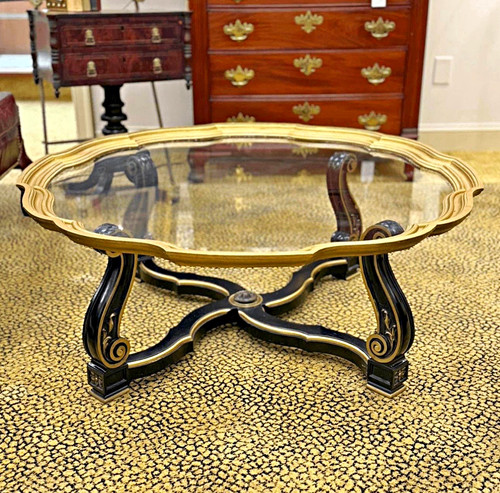 Weiman oval glass top coffee - weiman,
