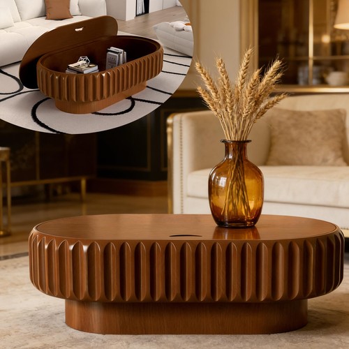 Oval coffee table - table, with