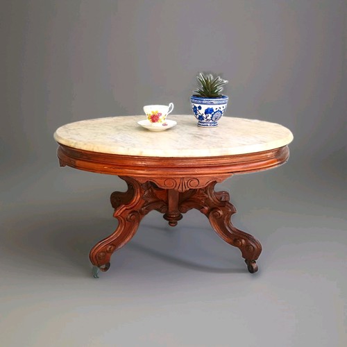 Antique oval marble top - oval,