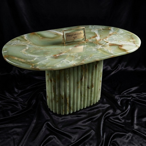 Green onyx coffee table - onyx,