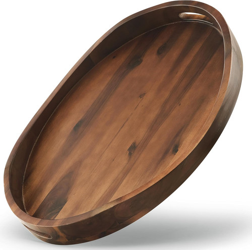 Acacia oval wooden - acacia,