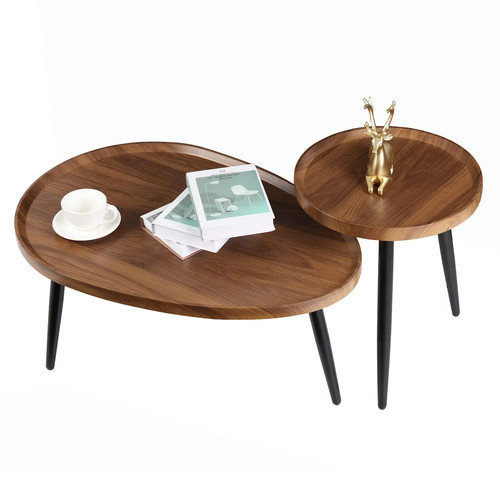 Oval coffee table - table, nest