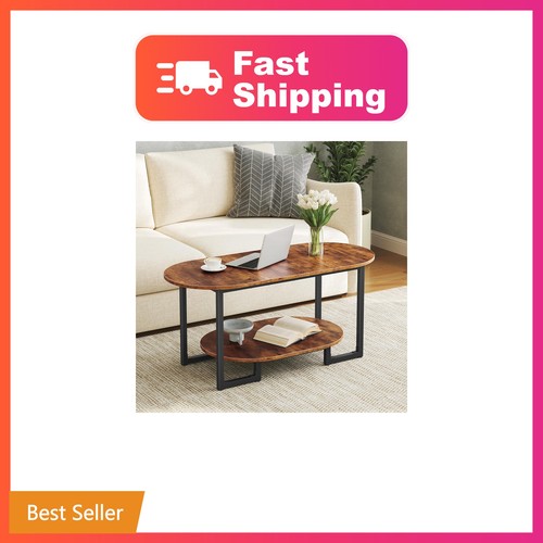 Hoobro coffee table rustic - coffee, table,