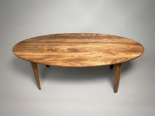 Oval wooden coffe - wooden,