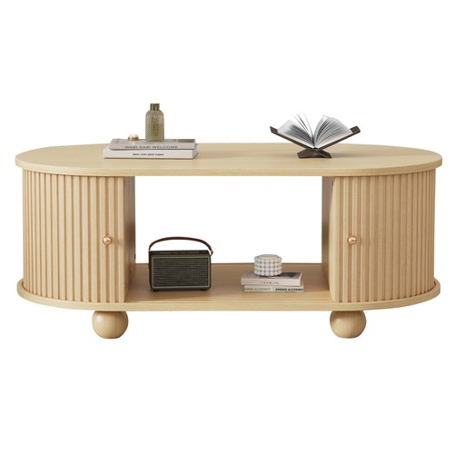 Oval coffee table with - oval, 2